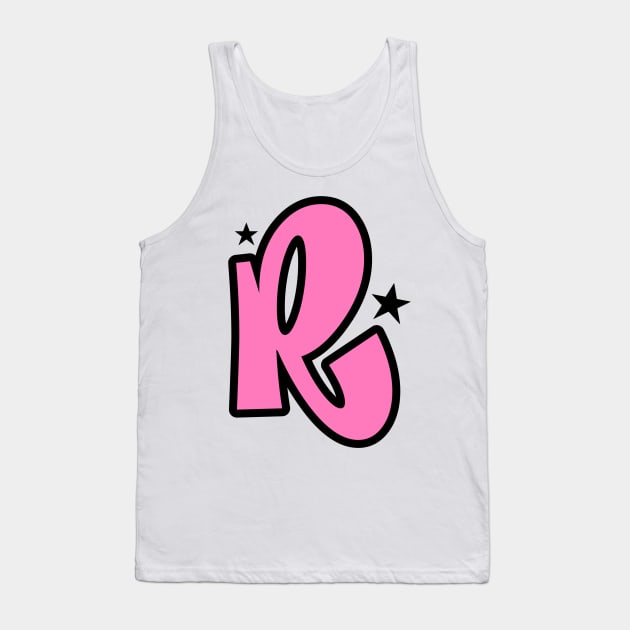 R letter Tank Top by DiorBrush